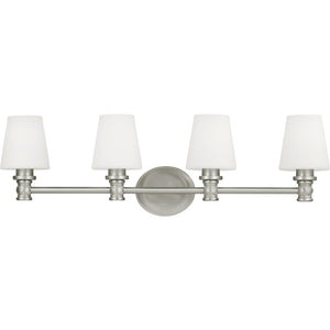 Xavierre 4 - Light Vanity Satin Nickel - Visual Comfort Wall Lights