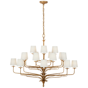 Amalfi 50" Three-Tiered Chandelier - Visual Comfort Ceiling Lights