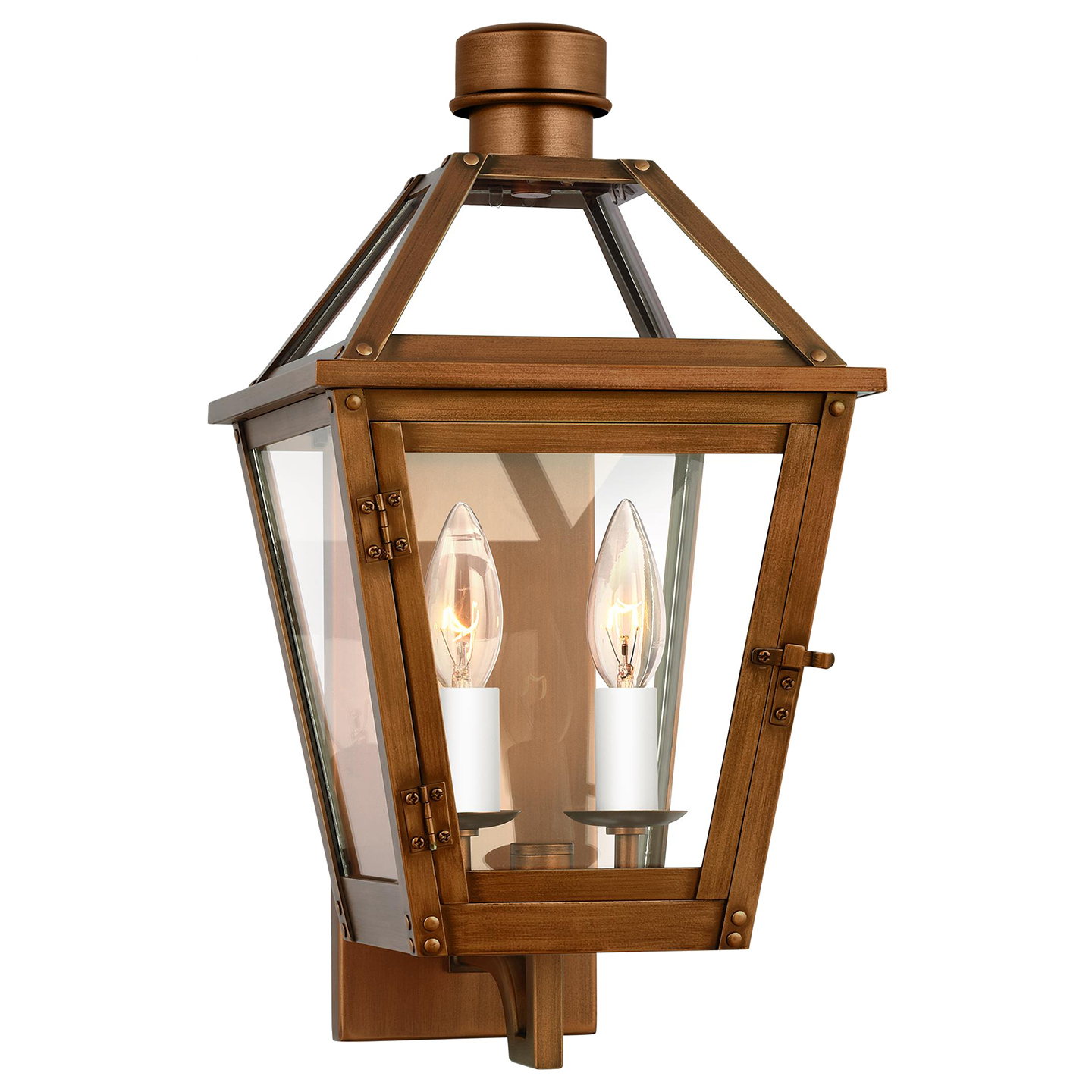 Hyannis Small Wall Lantern Natural Copper - Visual Comfort Outdoor Lighting