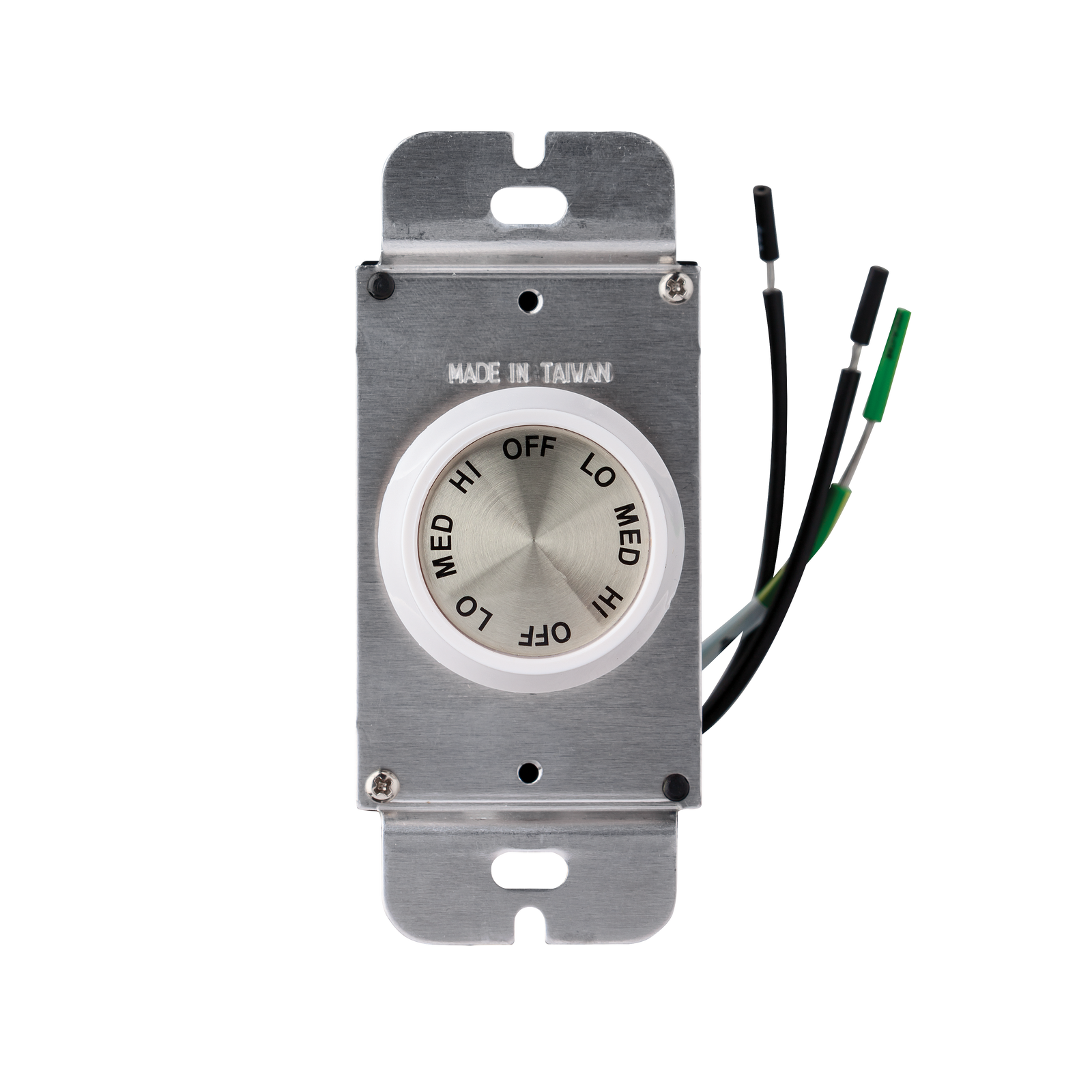 Universal Control 3 - Speed Rotary Hardwire Wall Control in Ivory and White - Visual Comfort Fan 1