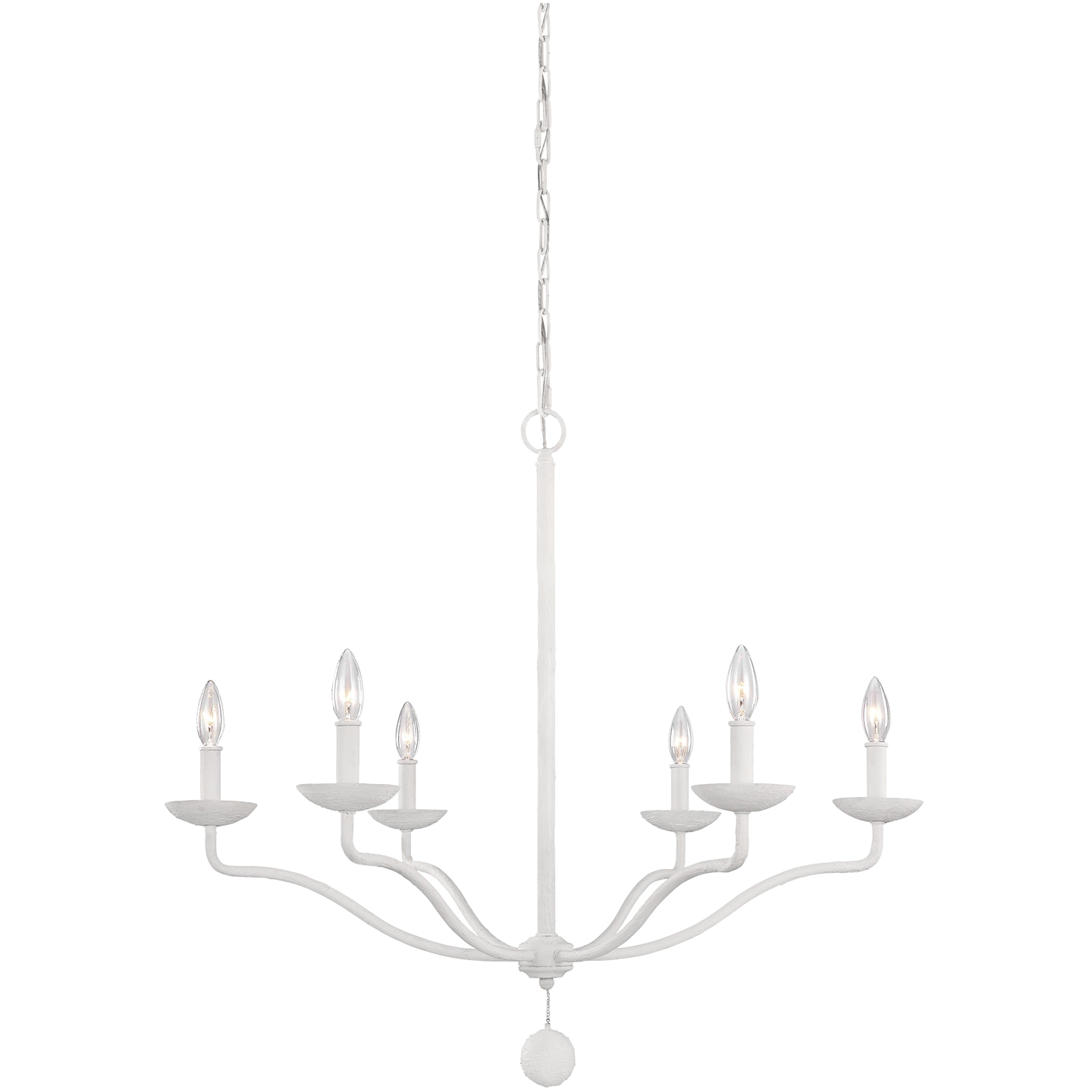 Annie Medium Chandelier Plaster White - Visual Comfort Ceiling Lights