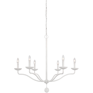 Annie Medium Chandelier Plaster White - Visual Comfort Ceiling Lights