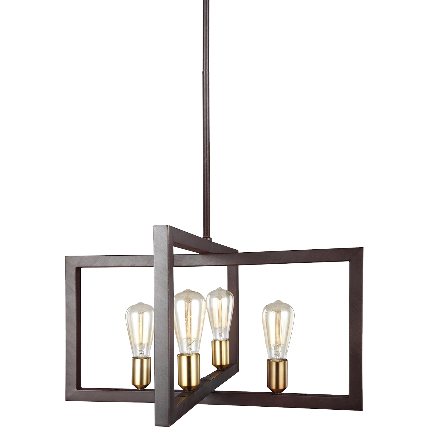 Finnegan Large Lantern New World Bronze - Visual Comfort Ceiling Lights