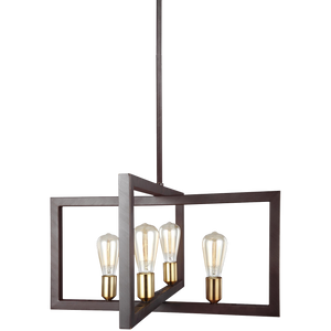 Finnegan Large Lantern New World Bronze - Visual Comfort Ceiling Lights