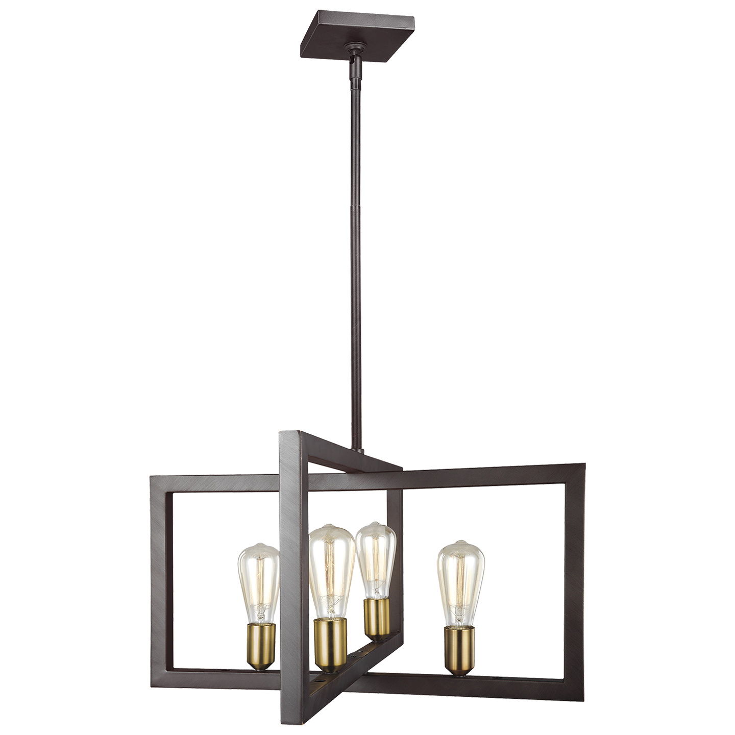 Finnegan Large Lantern New World Bronze - Visual Comfort Ceiling Lights