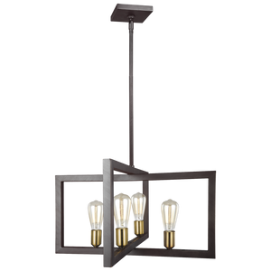 Finnegan Large Lantern New World Bronze - Visual Comfort Ceiling Lights