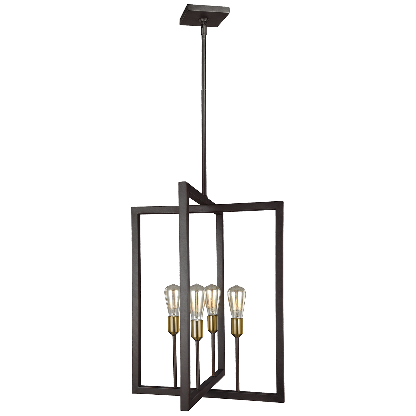 Finnegan Tall Lantern New World Bronze - Visual Comfort Ceiling Lights