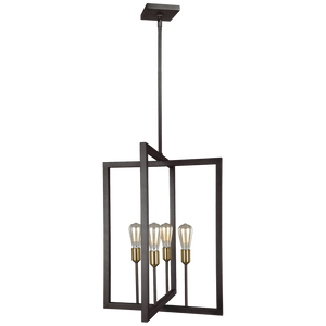 Finnegan Tall Lantern New World Bronze - Visual Comfort Ceiling Lights
