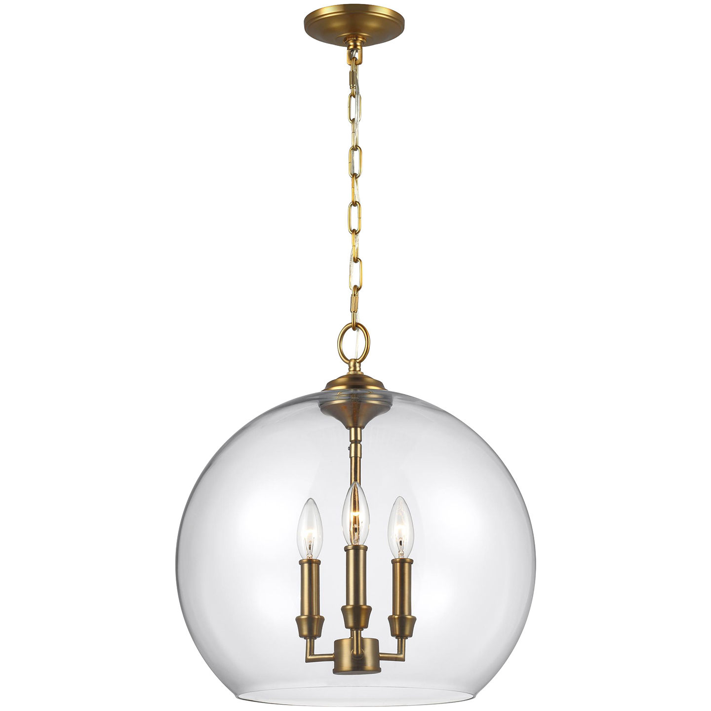Lawler Orb Pendant in Chrome - Visual Comfort Ceiling Lights