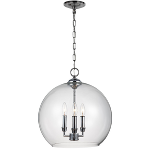 Lawler Orb Pendant in Chrome - Visual Comfort Ceiling Lights
