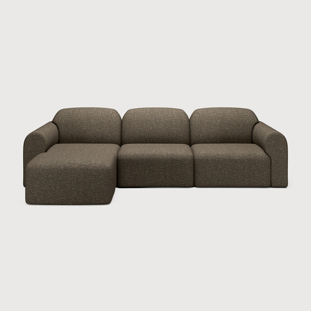 Bulky Modular Sofa Set - 1 Seater + 2x End Seater + Footstool - Ethnicraft