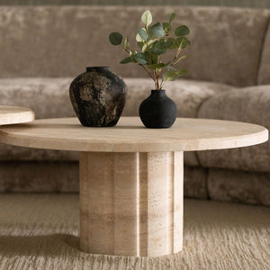 Amerigo Cocktail Table Set - Travertine