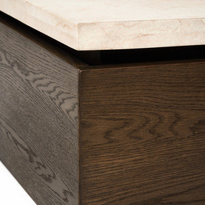 Branford Storage Cocktail Table - Mocha