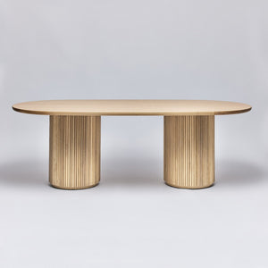 Laurel Oval Dining Table - Saddle