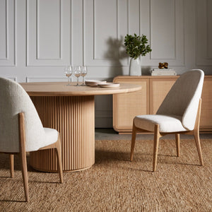 Laurel Round Dining Table Large - Saddle