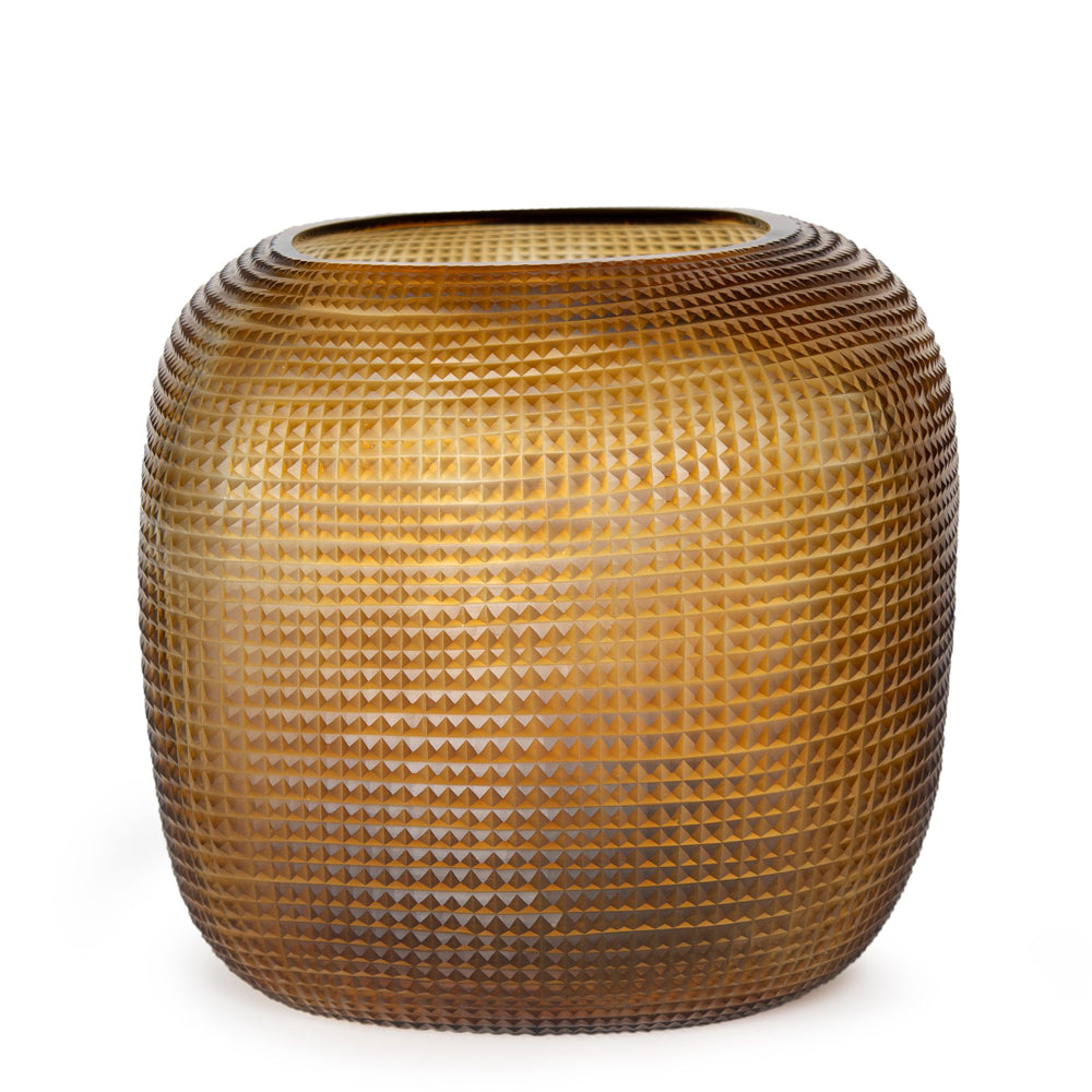 GUAXS Somba L Vase - Clear & Dark Brown - Decor House Furniture