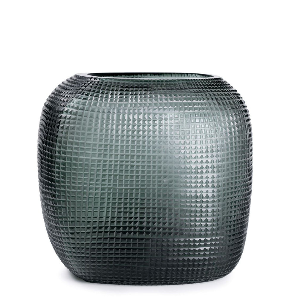 GUAXS Somba L Vase - Clear & Dark Indigo - Decor House Furniture