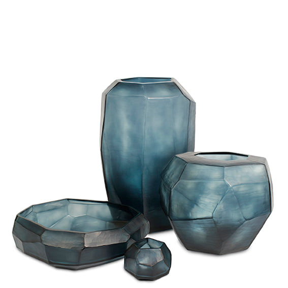 GUAXS Cubistic Vase Ocean Blue & Indigo- Decor House Furniture