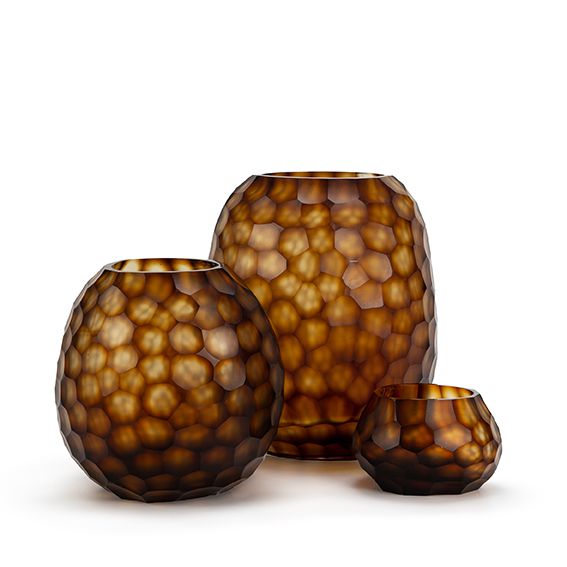 Nagaa Vase Butter/Brown