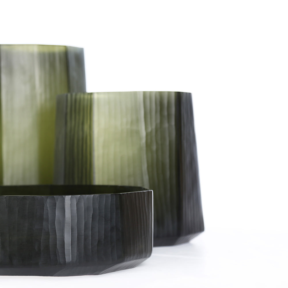 Okka Vase Black Steelgrey $99.00 - $483.00