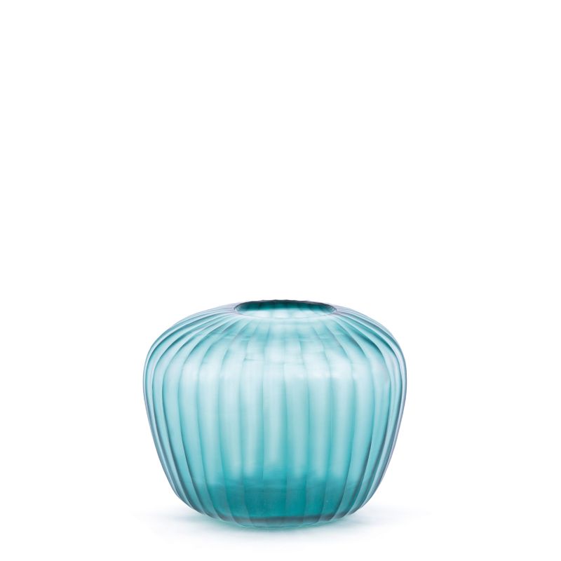 Melrose Vase Clear/Petrol