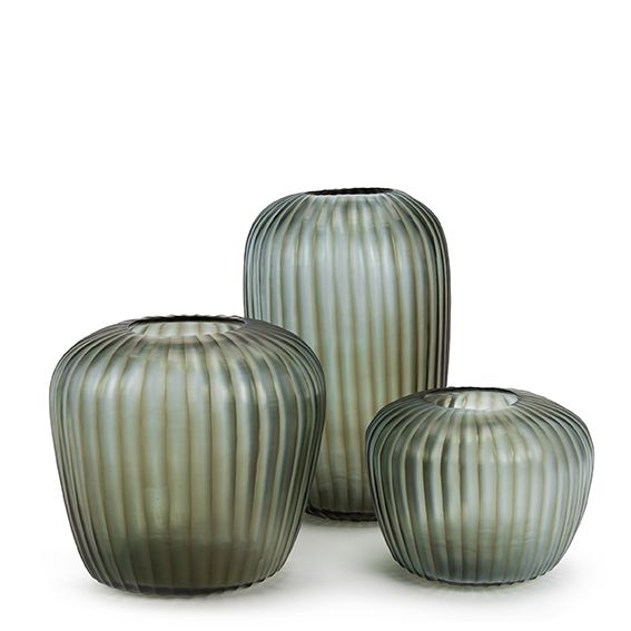 Melrose Vase Indigo/Smokegrey