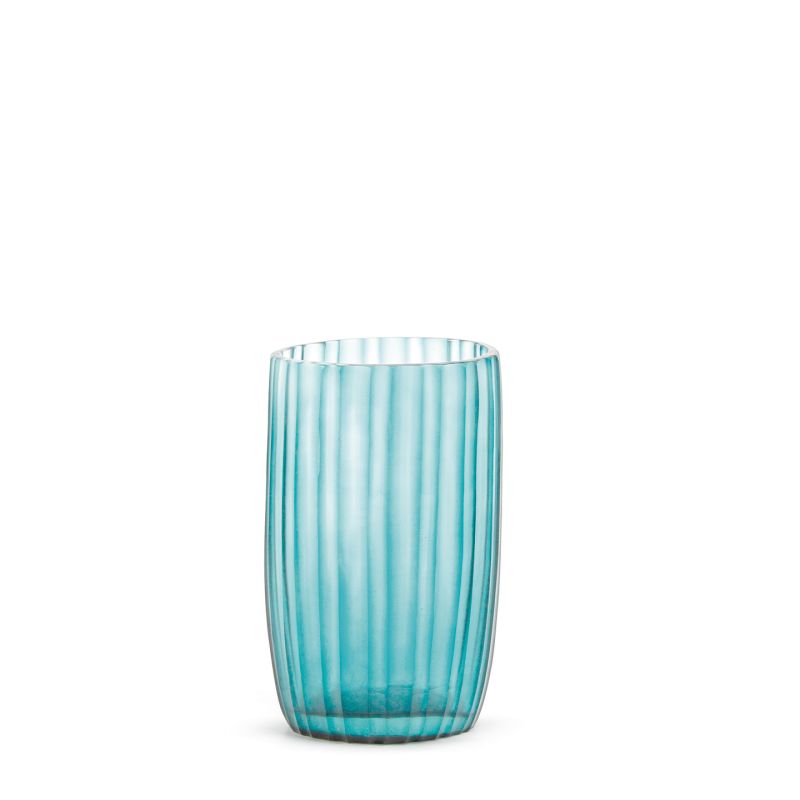 Siena Vase Clear/Petrol