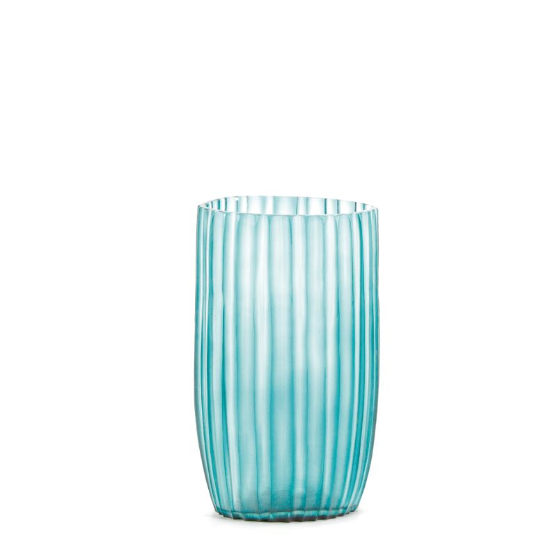 Siena Vase Clear/Petrol