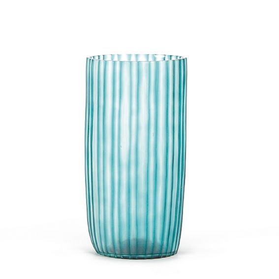 Siena Vase Clear/Petrol