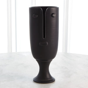 Long Nose Vase - Matte Black