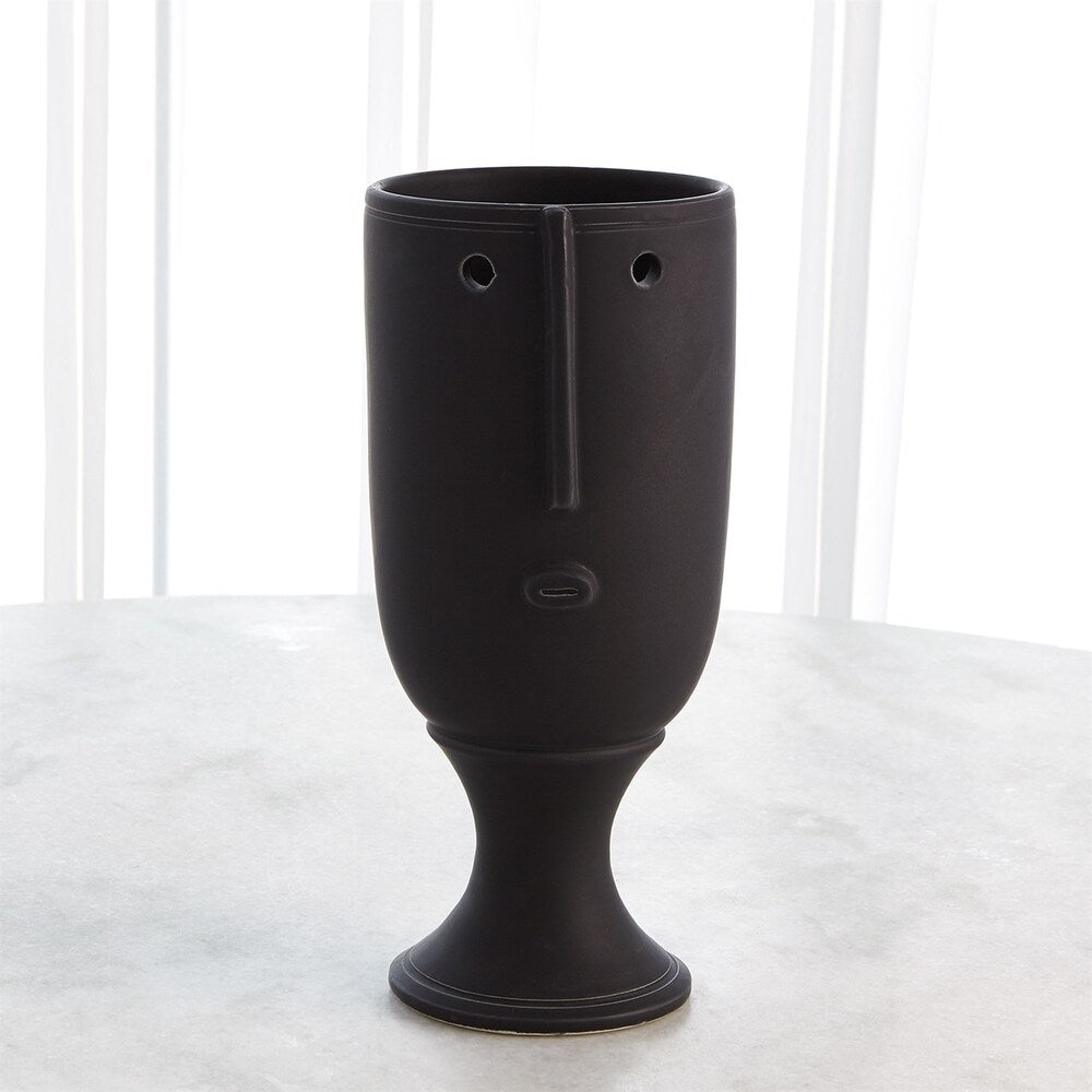 Long Nose Vase - Matte Black