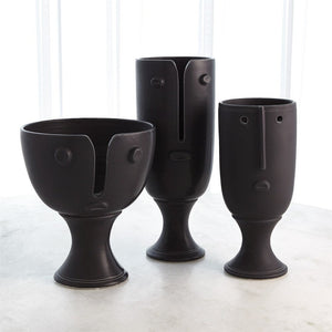 Long Nose Vase - Matte Black
