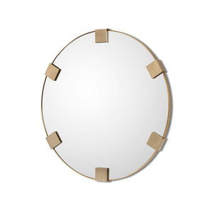 Nippon Round Mirror 36" - Brushed Brass