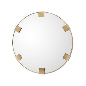 Nippon Round Mirror 36" - Brushed Brass