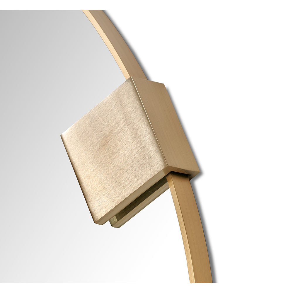 Nippon Round Mirror 36" - Brushed Brass
