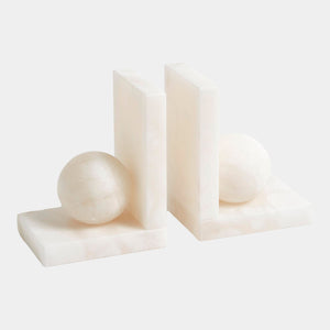 Global Views Cassium Ball Bookends – front view