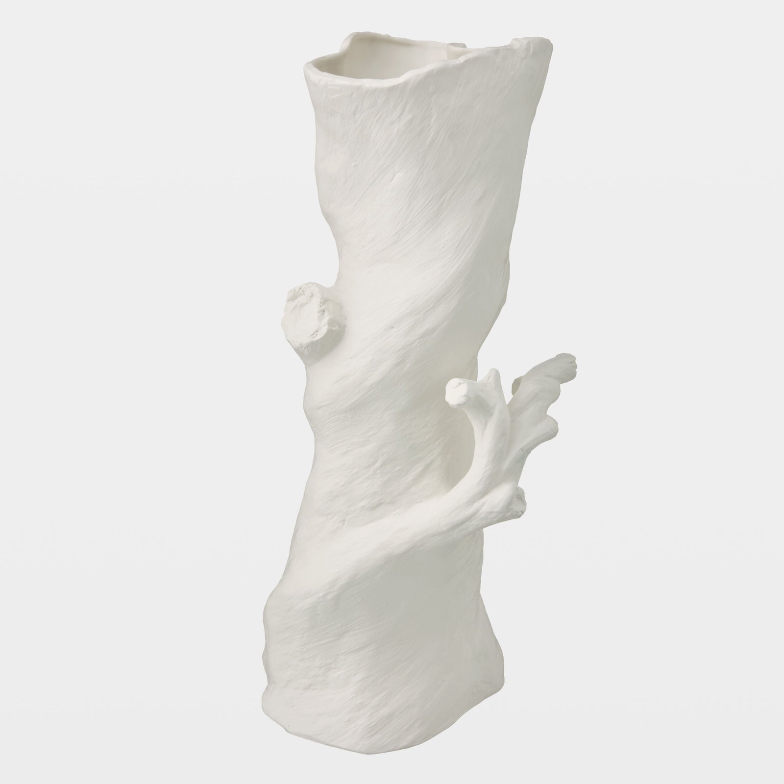Global Views Buche Faux Bois Vase Tall (22") – front view