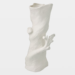 Global Views Buche Faux Bois Vase Tall (22") – front view