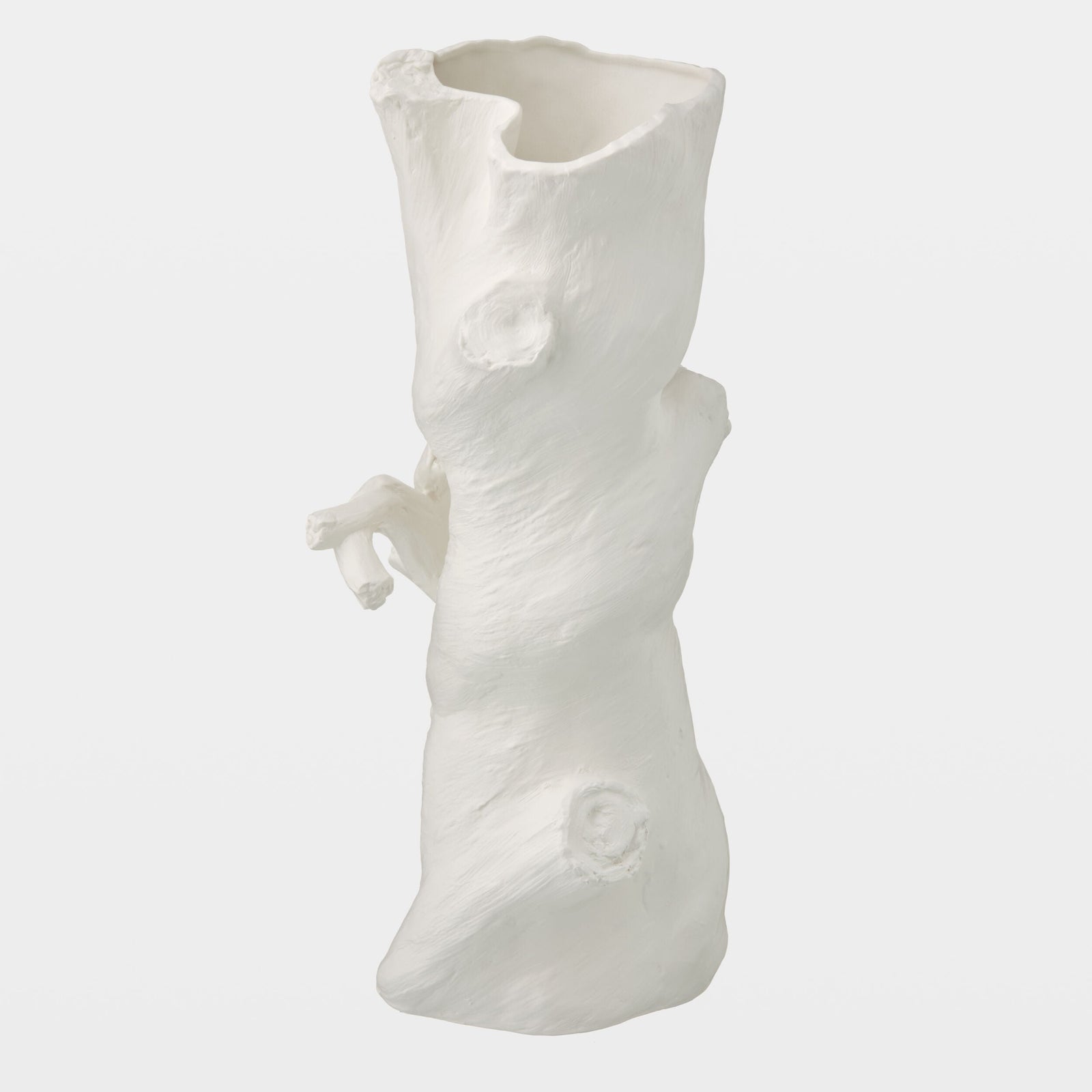 Global Views Buche Faux Bois Vase Tall (22") – back view