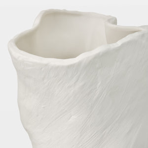Global Views Buche Faux Bois Vase Tall (22") – corner view