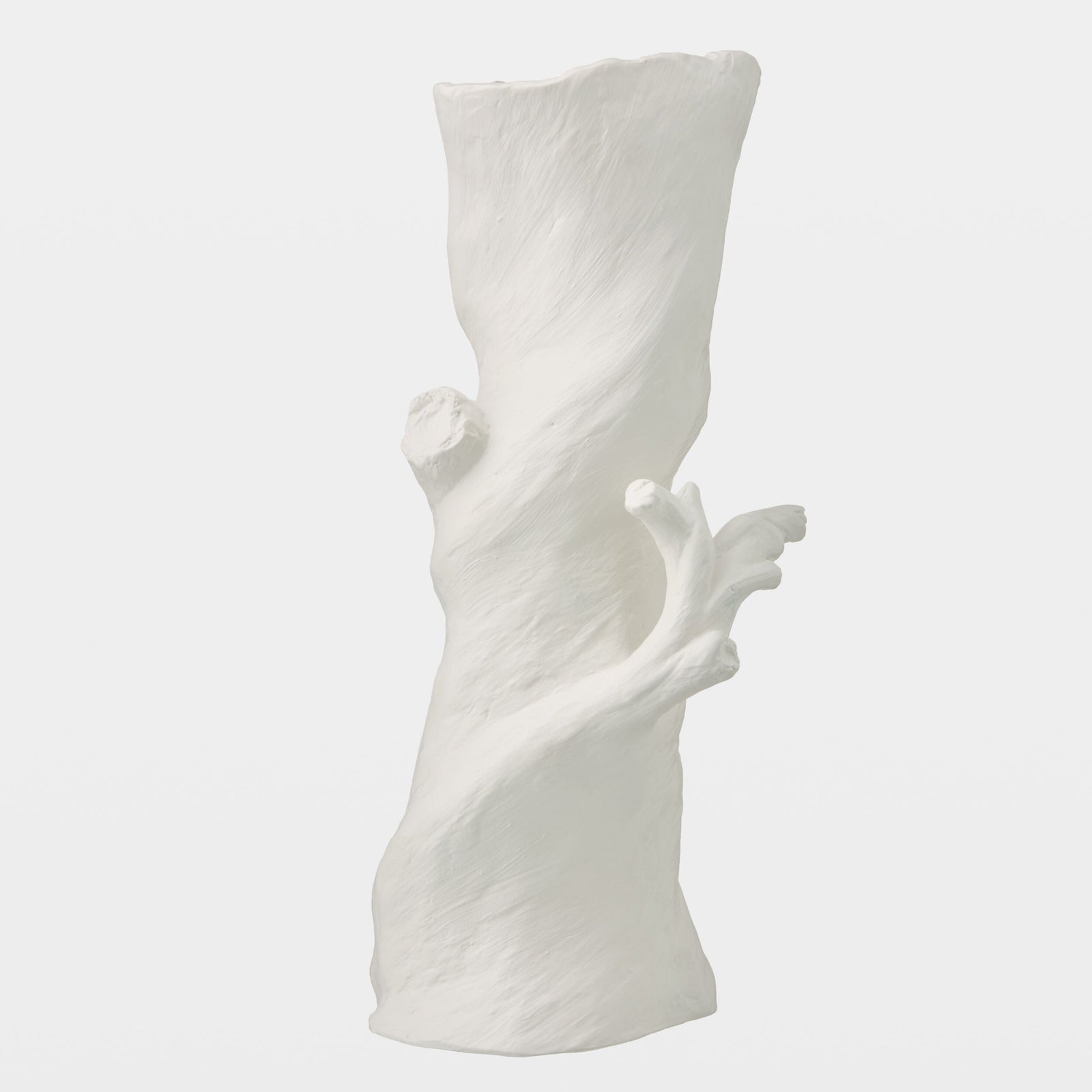 Global Views Buche Faux Bois Vase Tall (22") – profile view