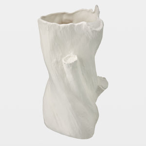 Global Views Buche Faux Bois Vase Mid (16") – front view