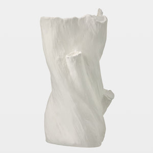 Global Views Buche Faux Bois Vase Mid (16") – profile view