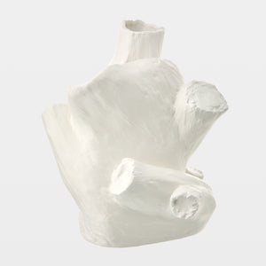 Global Views Buche Faux Bois Vase Short (12") – profile view