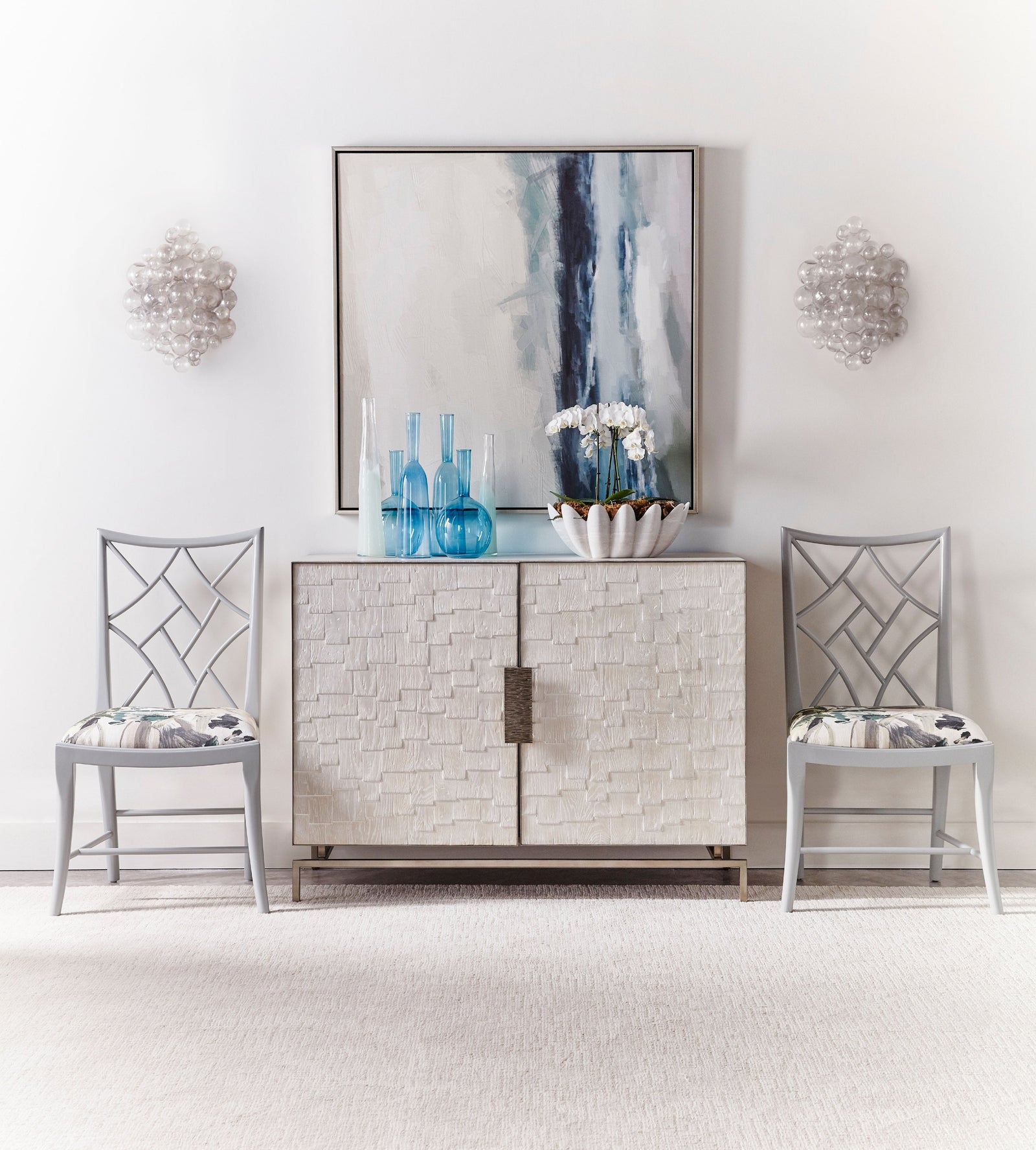 Theodore Alexander A Delicate Trellis Side Chair – room setting
