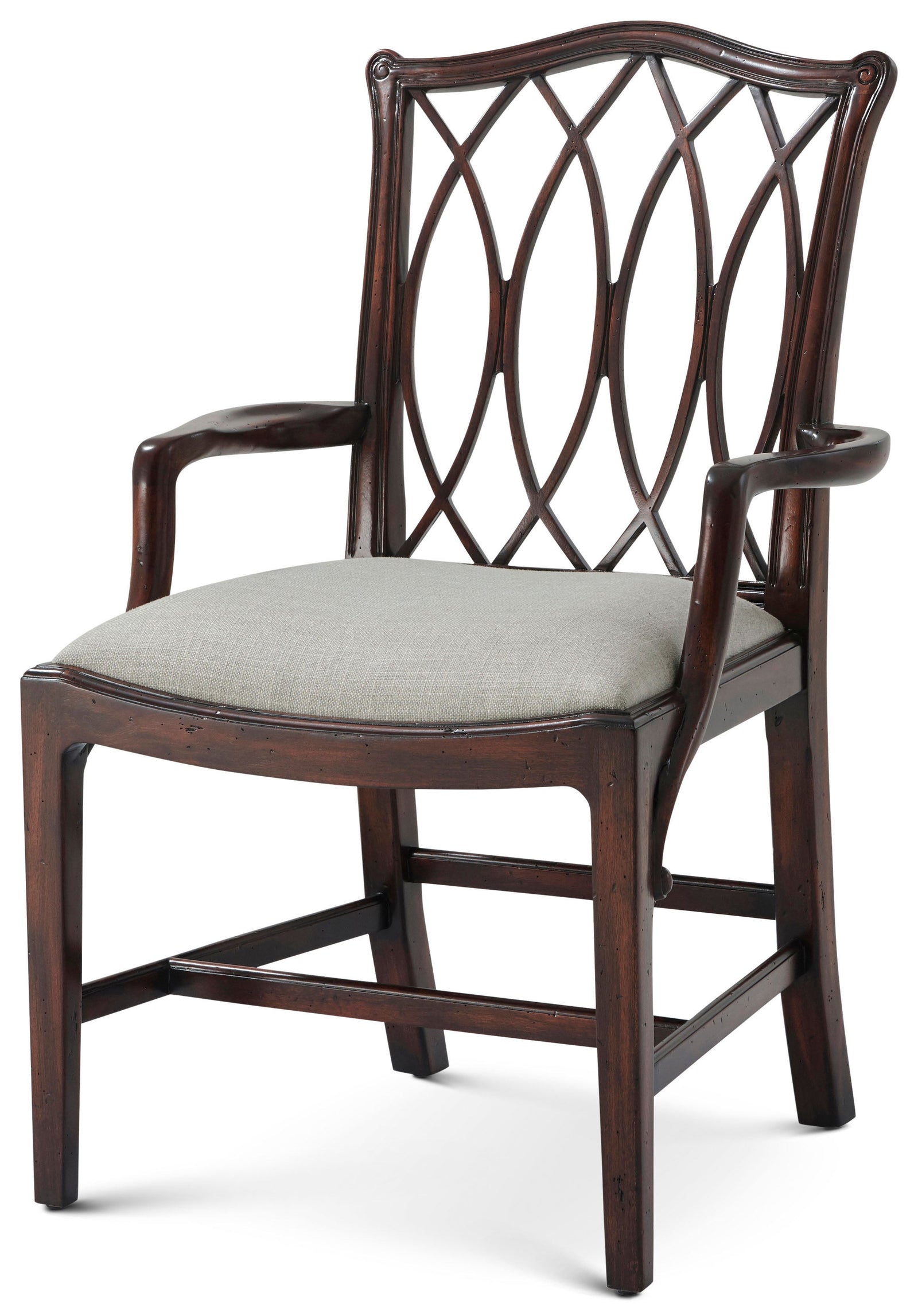 Theodore Alexander The Trellis Dining Armchair – front view