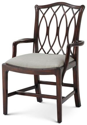 Theodore Alexander The Trellis Dining Armchair – front view