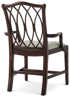 Theodore Alexander The Trellis Dining Armchair – angle view