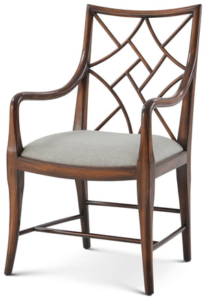 Theodore Alexander A Delicate Trellis Armchair – front view