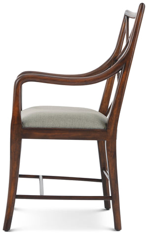 Theodore Alexander A Delicate Trellis Armchair – side view
